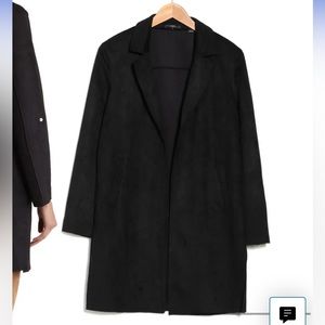 Brand new Tahari faux suede open jacket/coat.